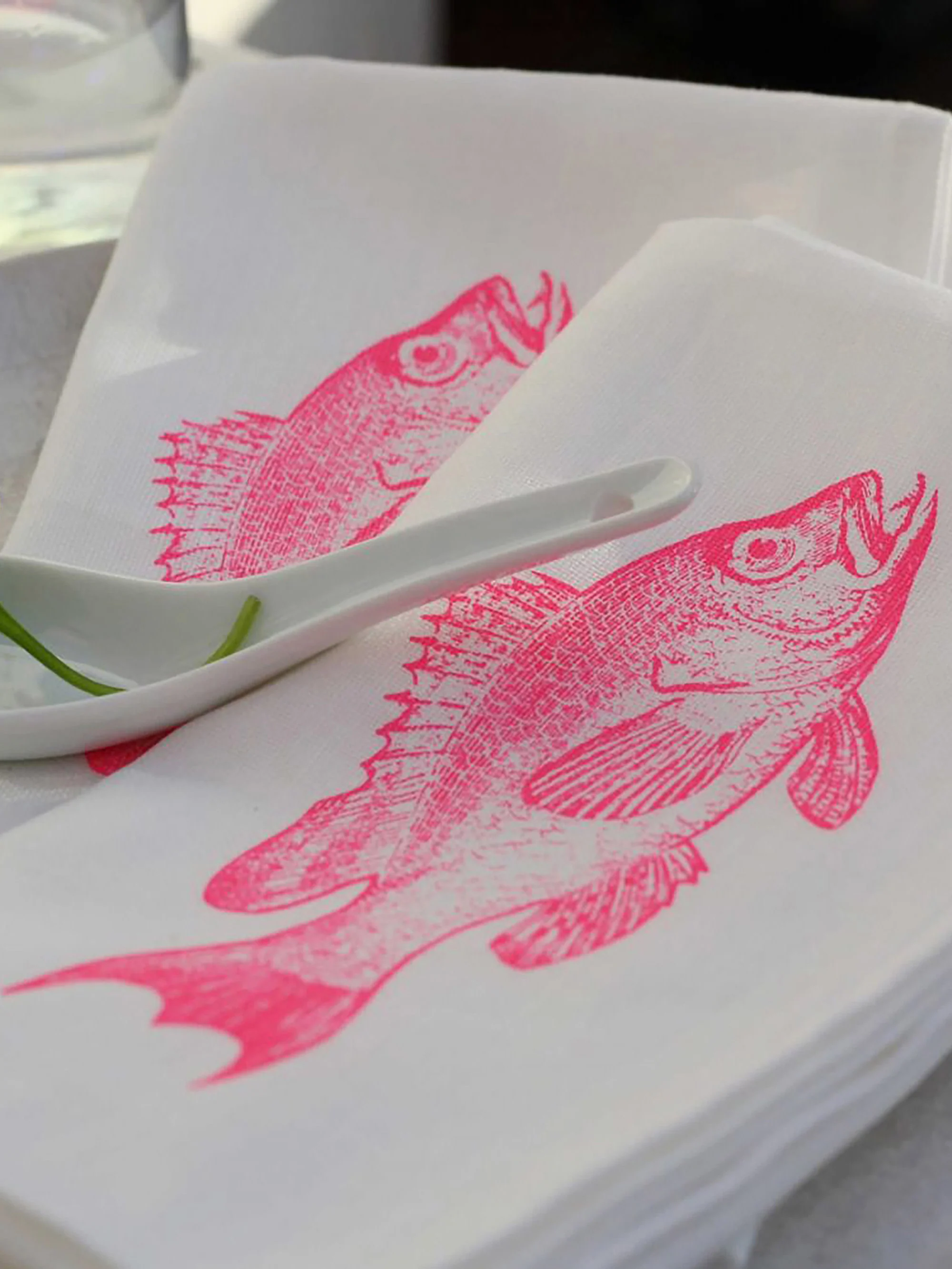 Handbedruckte Serviette Dalila