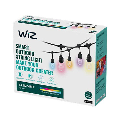 Guirlande lumineuse connecté extérieur LED Wiz 120lm 12W IP65 15m