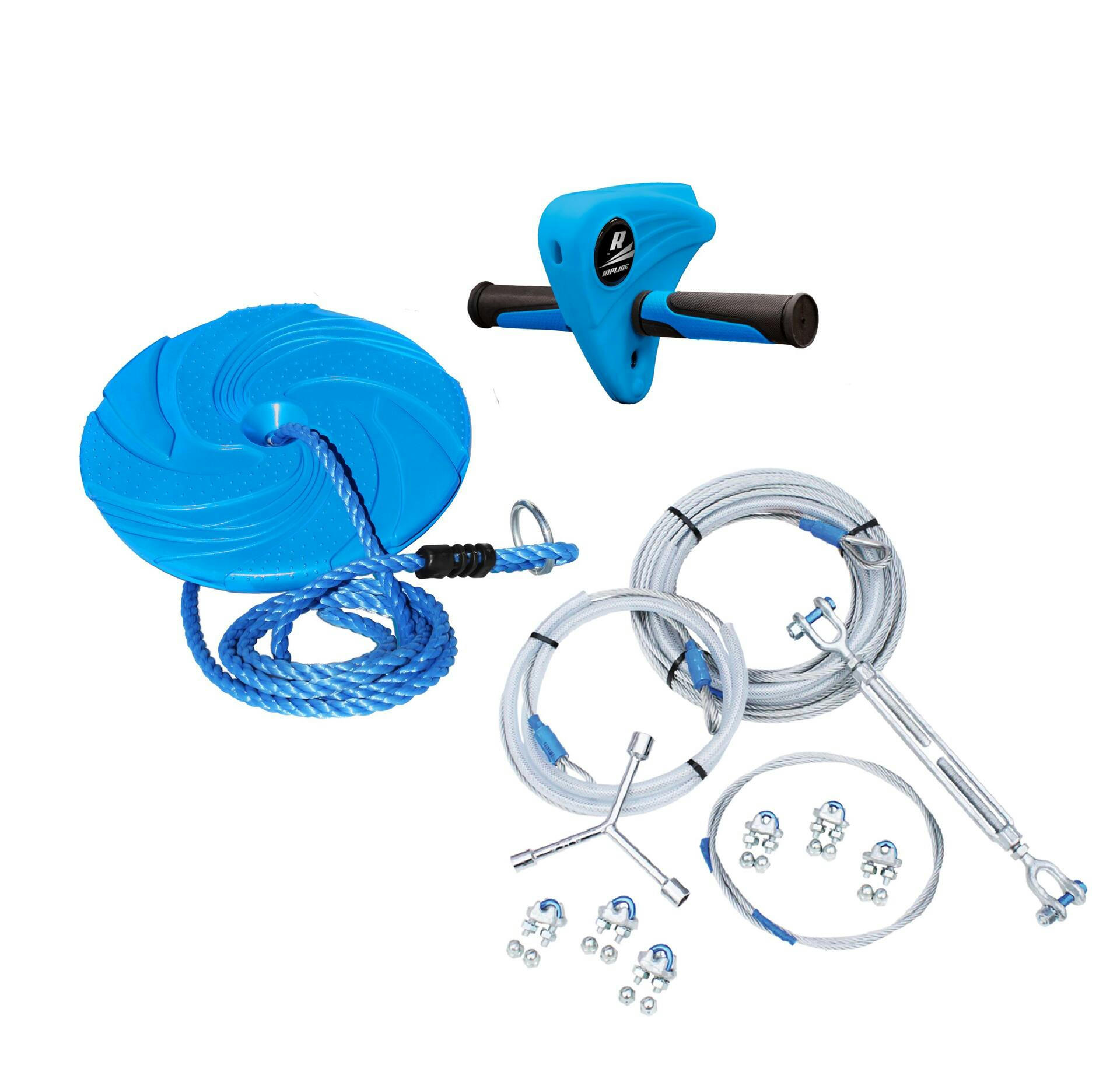 Ripline Outdoor Zipline Kit with Seat, 50-ft, For Ages 8+
