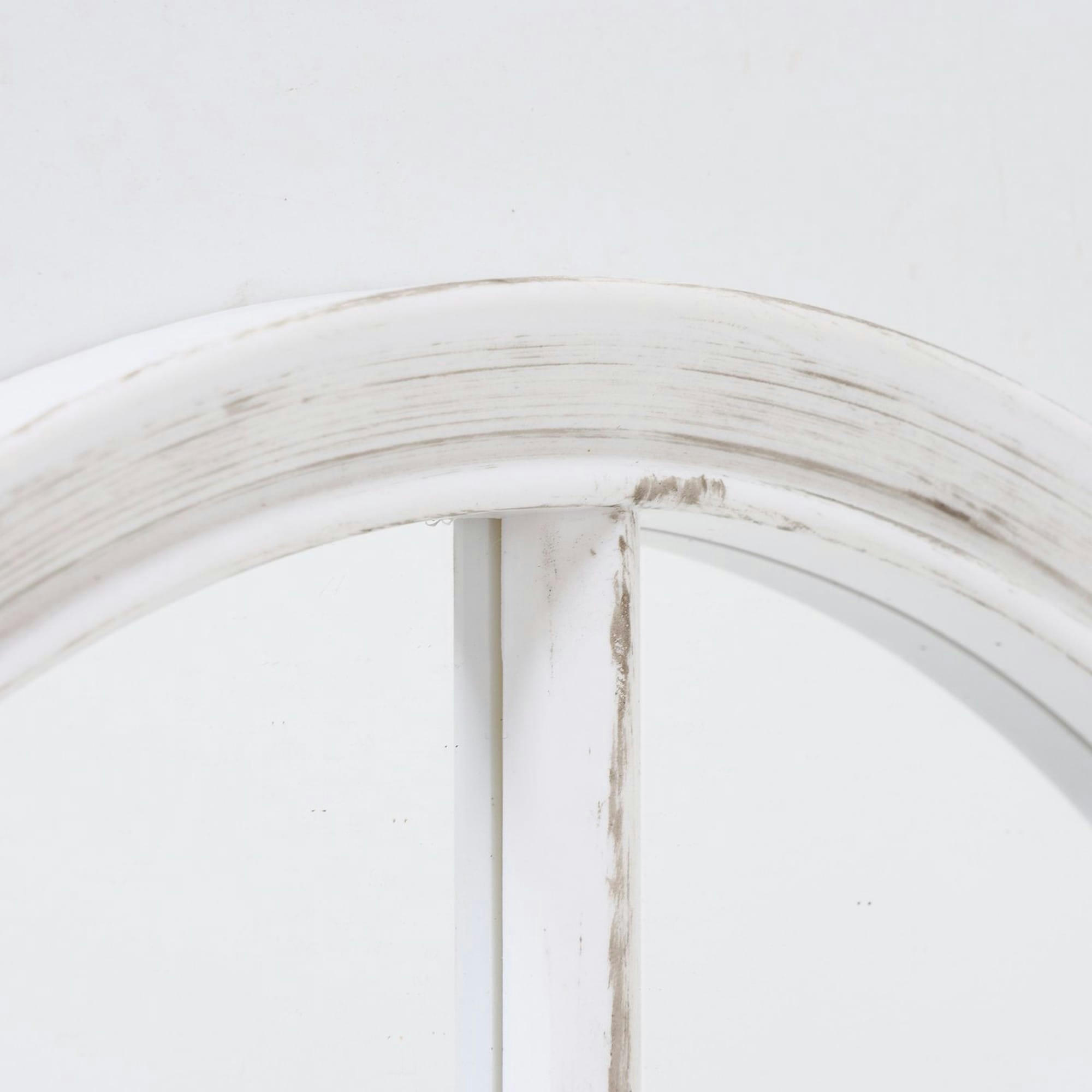 - Miroir classique fenêtre arche en plastique blanc 70x35x3cm
