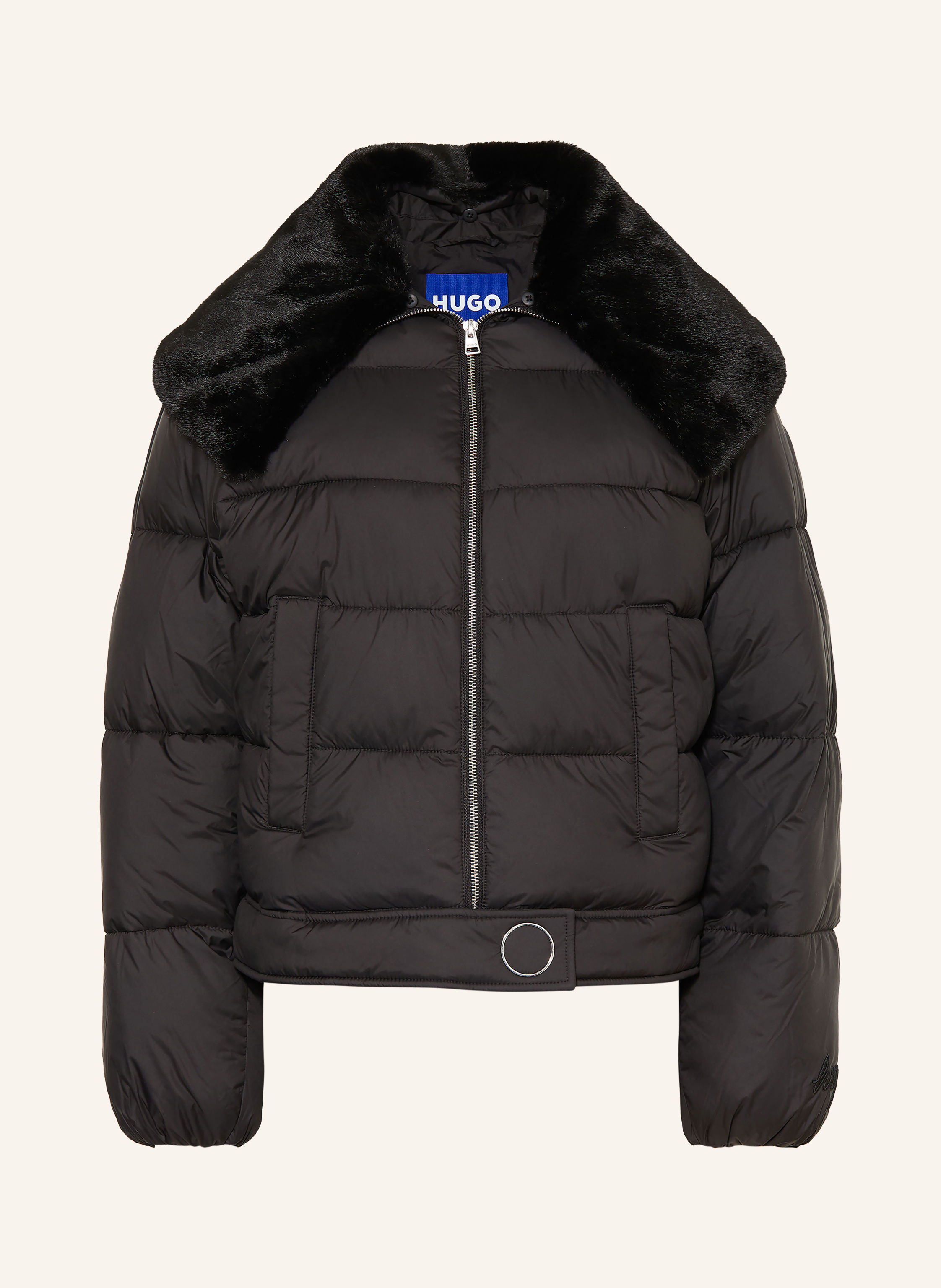 HUGO Steppjacke FLEUV mit abnehmbarem Kunstfell-Kragen