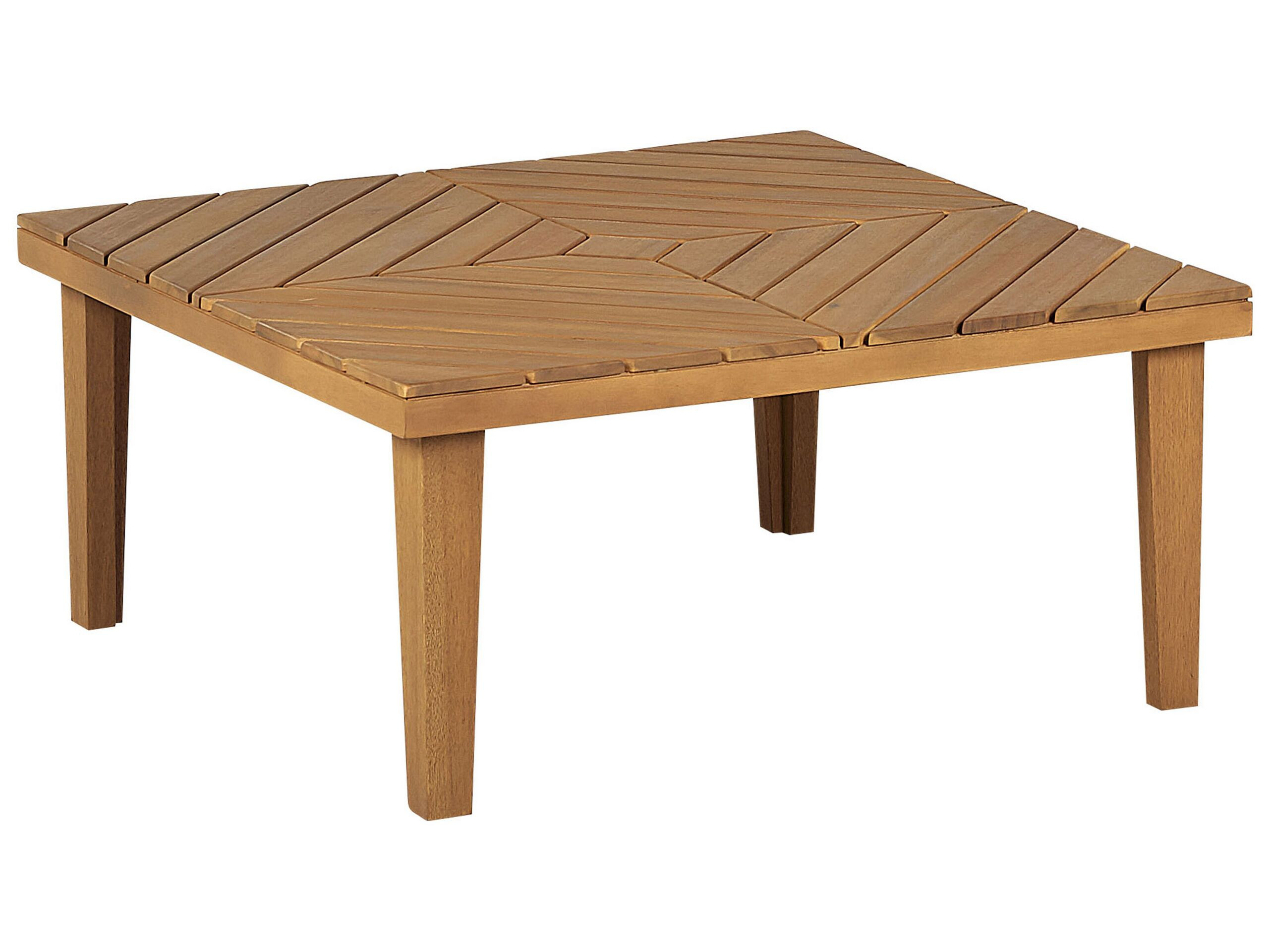 Ogrodowy stolik kawowy70 x70 cm jasne drewno