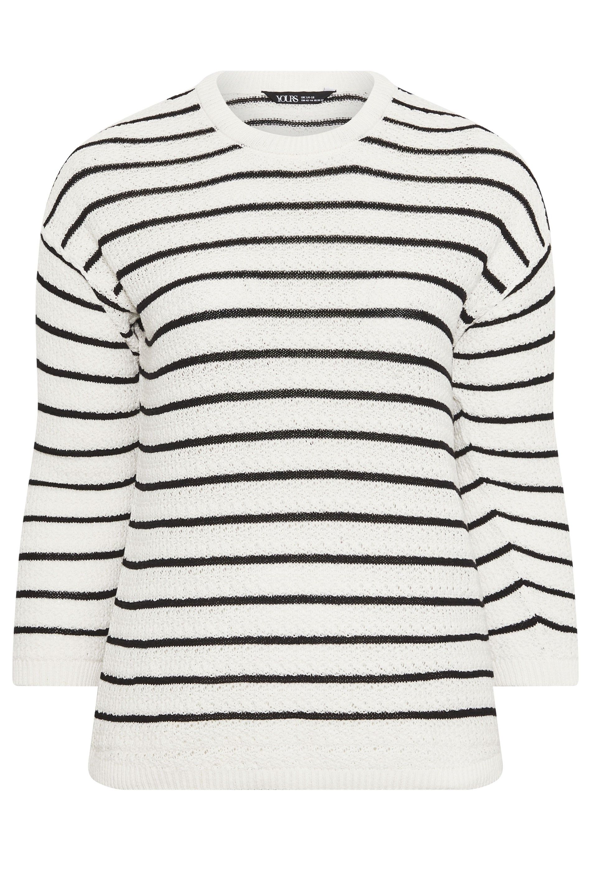 Yours Stripe Knitted Jumper