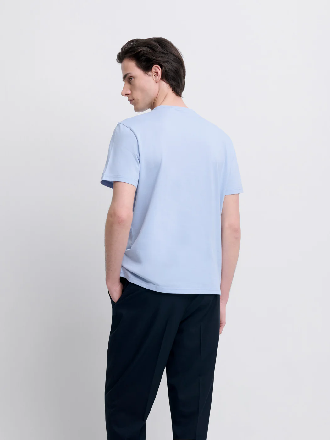 T-shirt col rond en coton Supima®