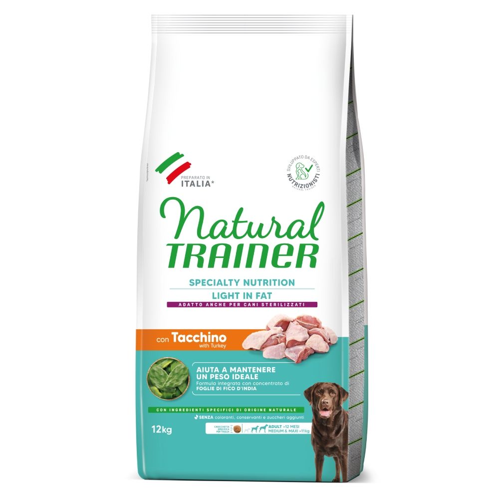 Natural Trainer Light in Fat Adult Medium & Maxi with Turkey