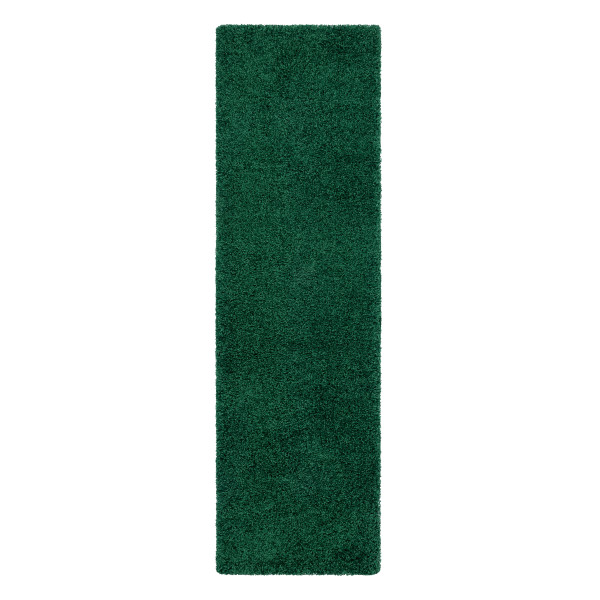 Dywan, Chodnik SOFFI shaggy 5cm butelkowa zieleń - do kuchni, 60x200 cm
