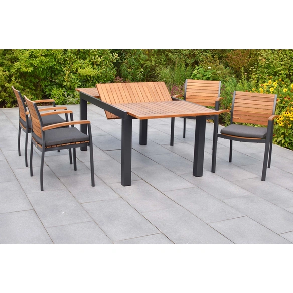 Gartenmöbel-Diningset »Santorin«, 5 tlg., 4 Sitzplätze, Aluminium