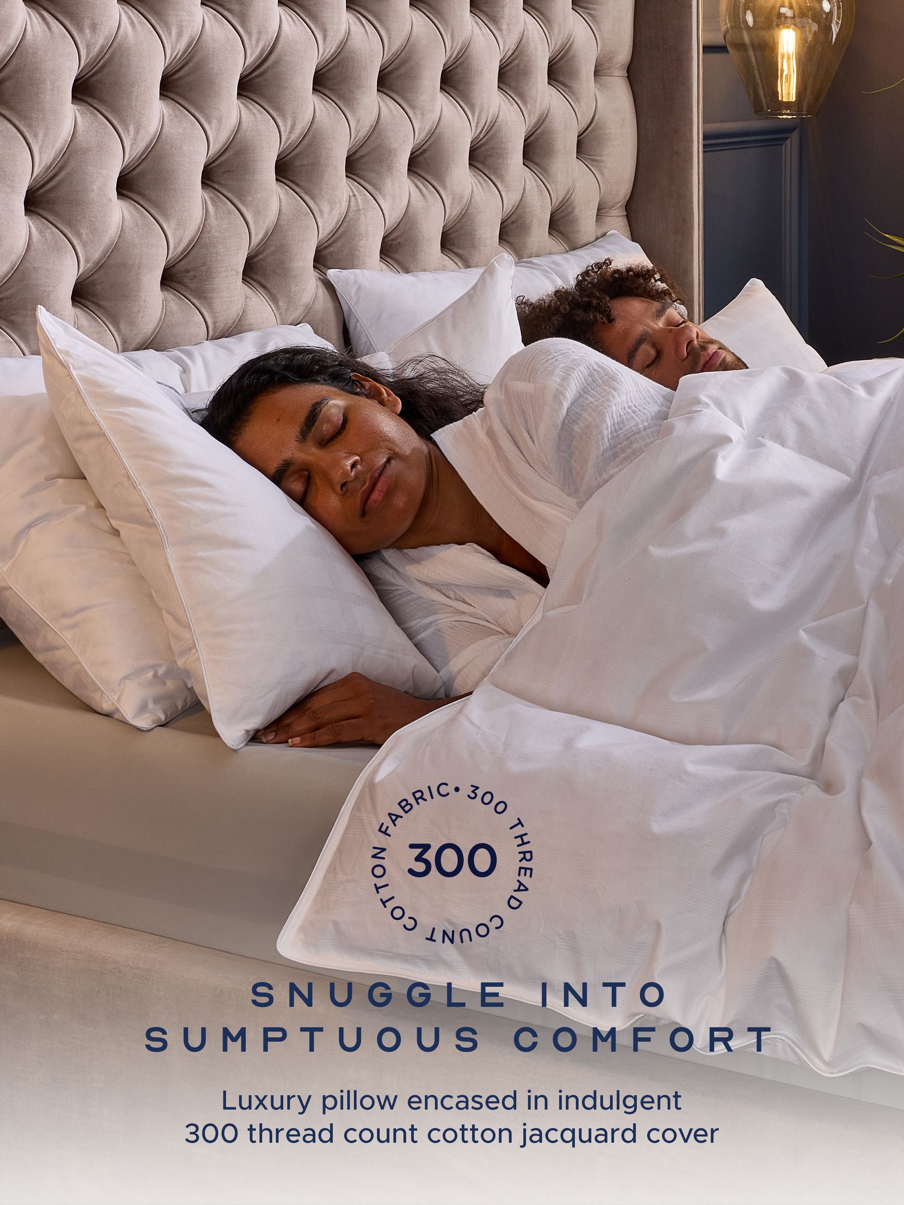 Snuggledown White Sumptious Hungarian Goose Down Soft Front Sleeper White Pillow