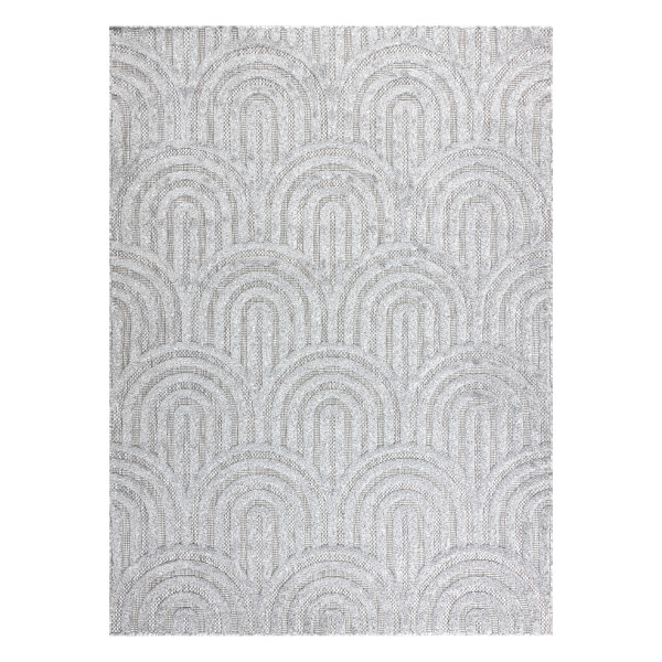 Dywan SANTO SZNURKOWY SIZAL 0537 Geometryczny szary80x150 cm