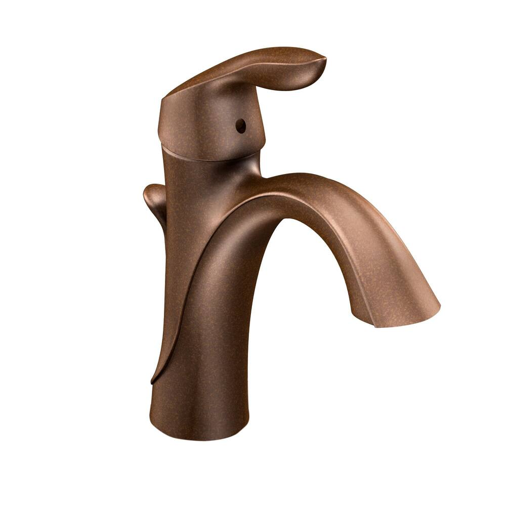 Moen® Eva Single Handle High Arc Single Hole Bathroom Sink Faucet, WaterSense® Certified, Oil Rubbed Bronze