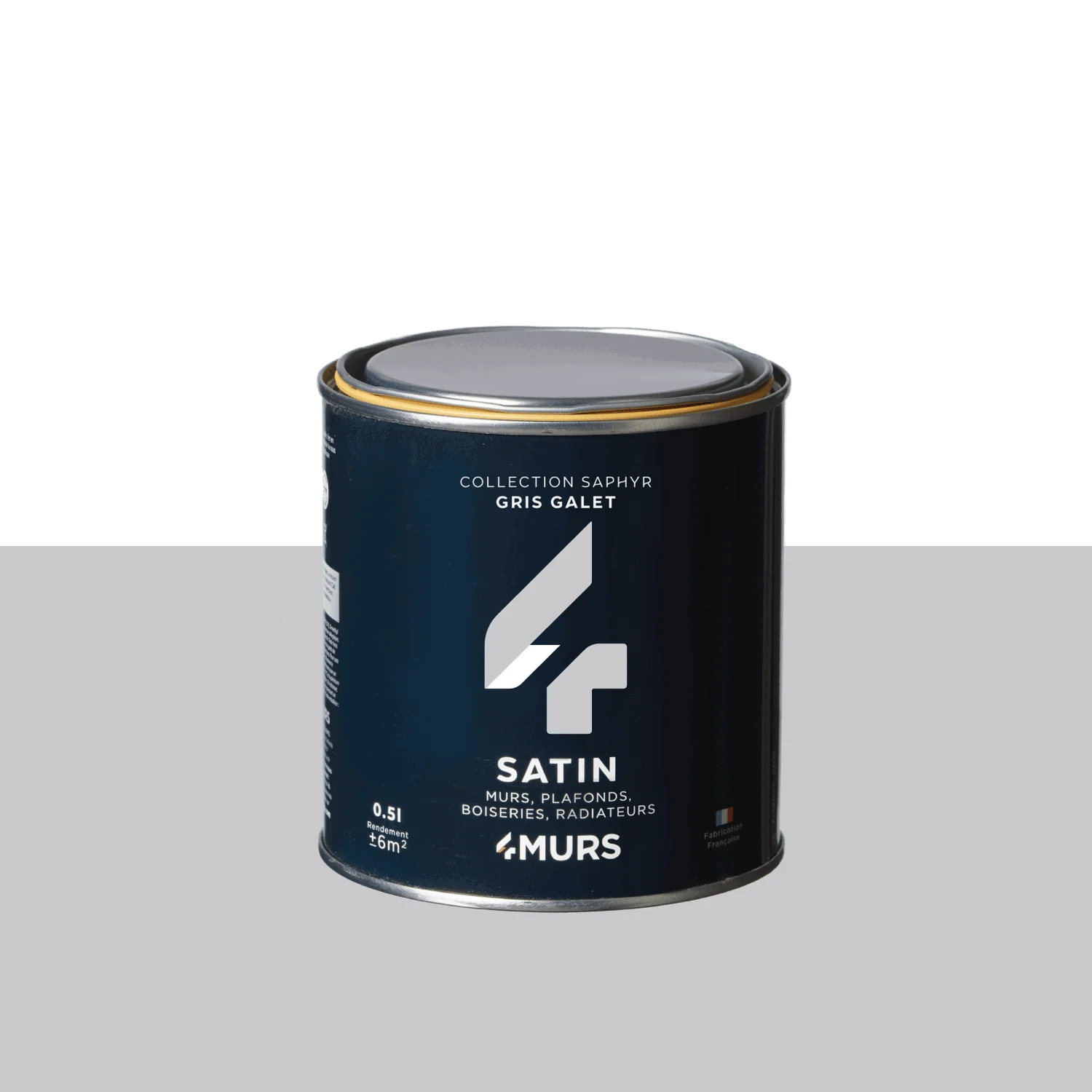 Saphyr Peinture Finition Peinture gris galet Satiné 0,5 L