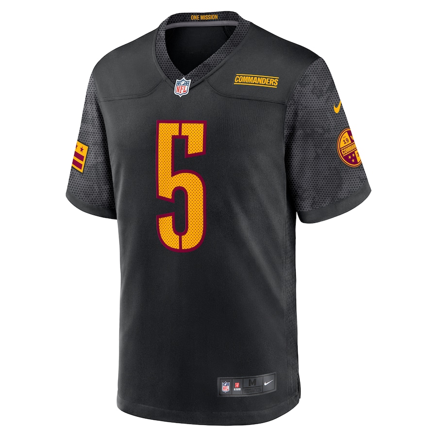 Jayden Daniels Men's Washington Commanders Nike Alternate Game Player Jersey - Black