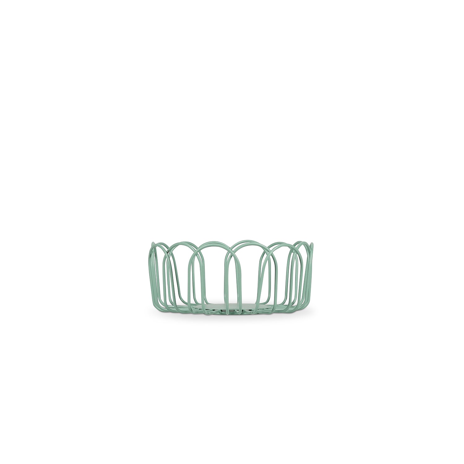 Ona - Draadmand 16xH7cm groen Flores