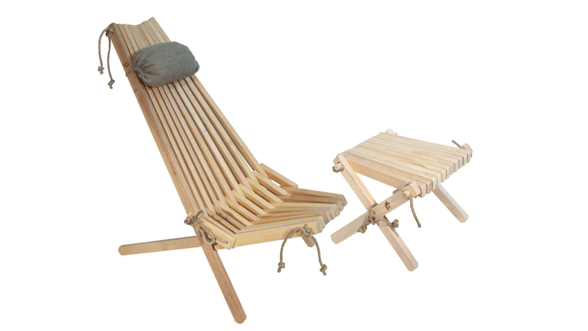 PACK ECOCHAIR LILLI - 1 Chilienne Eco avec coussin + 1  Repose-Pied Aulne -