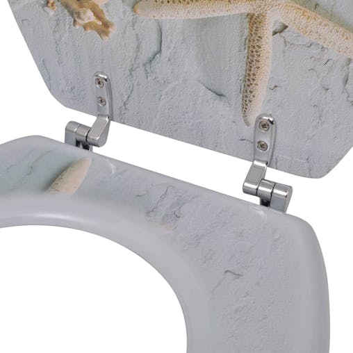 NNEVL WC Toilet Seat MDF Lid Starfish