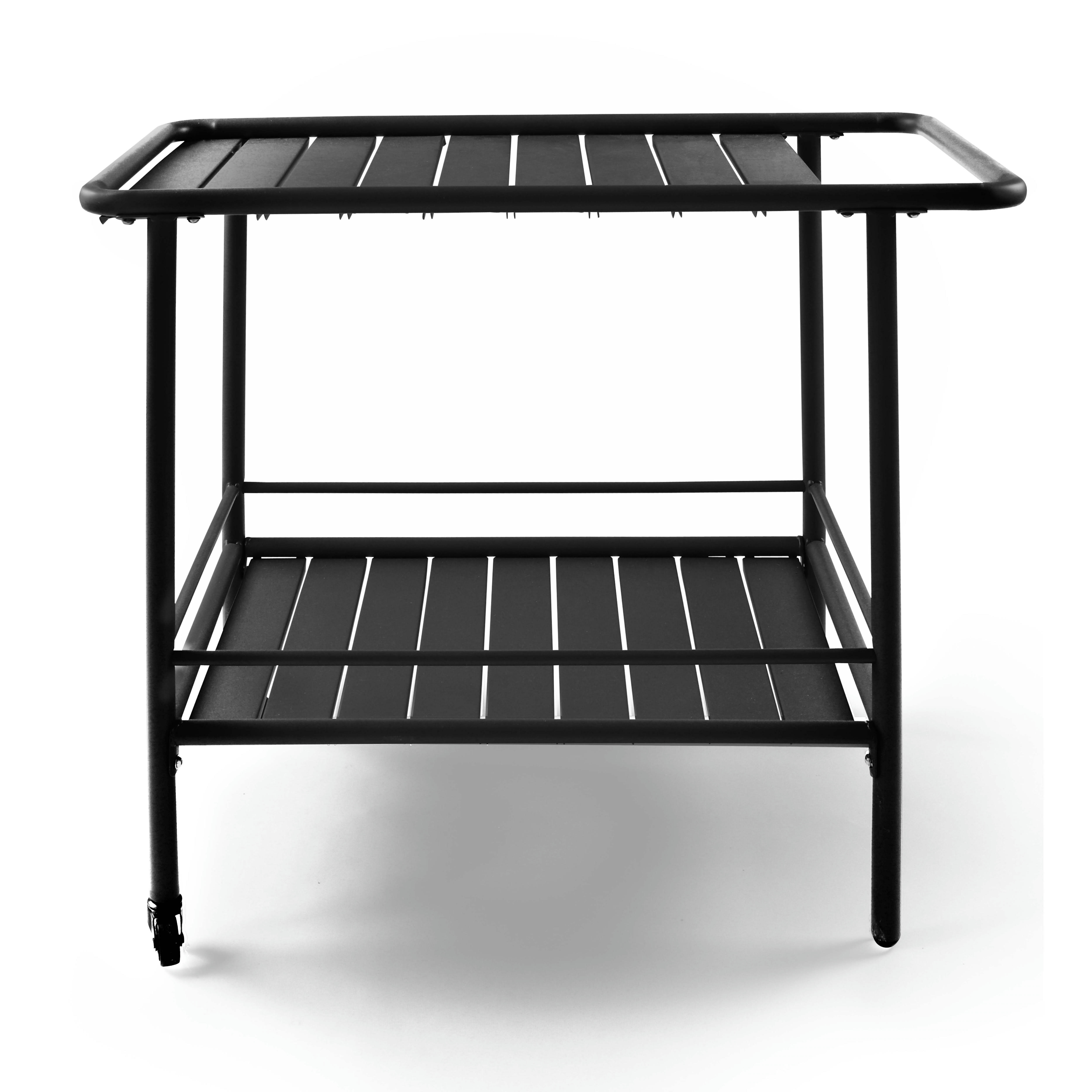 PALAVAS - Desserte intérieur à roulettes en acier anthracite