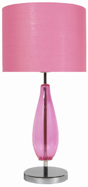 Lampa gabinetowa MARRONE 1x60w e27 h-57 różowa