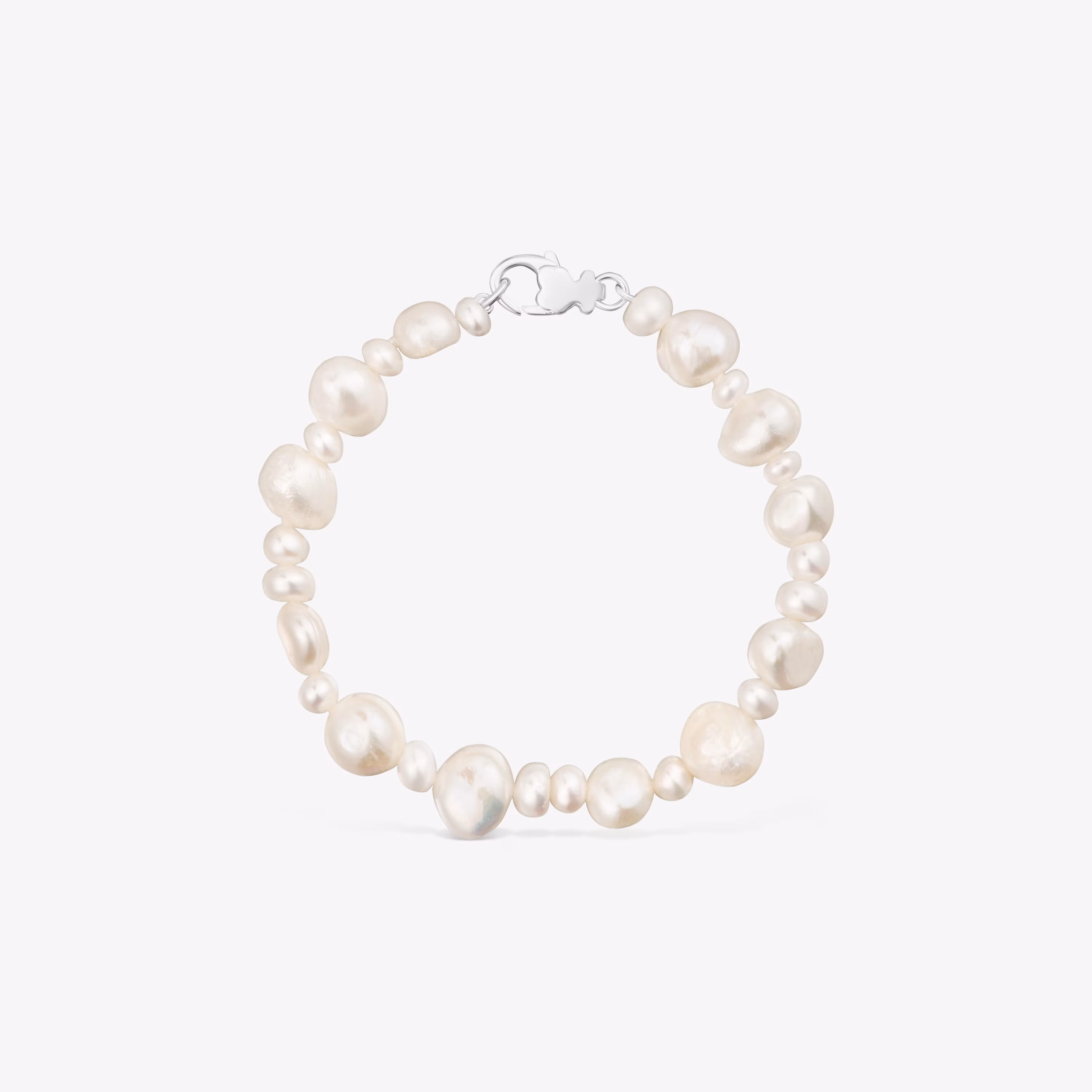 Pulsera de plata y perlas cultivadas grandes Sweet Dolls
