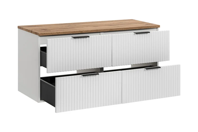 Zestaw szafka 120 cm   blat 120 cm ADEL biały