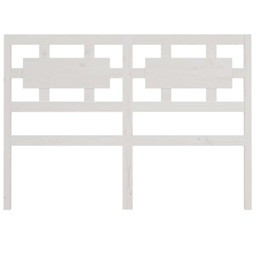 NNEVL Bed Headboard White 185.5x4x100 cm Solid Wood Pine