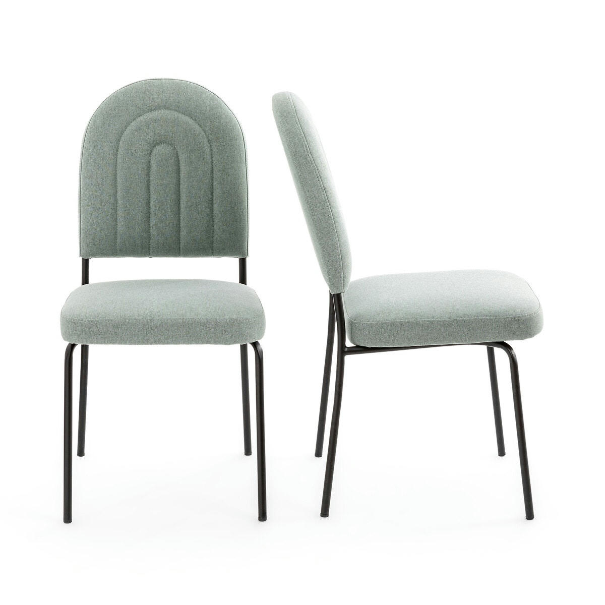 Lot de 2 chaises tissu texturé, Rainbow