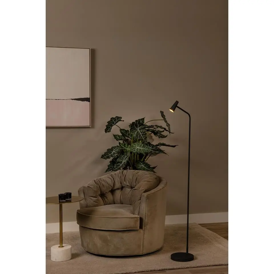 Lucide STIRLING Vloerlamp - Zwart