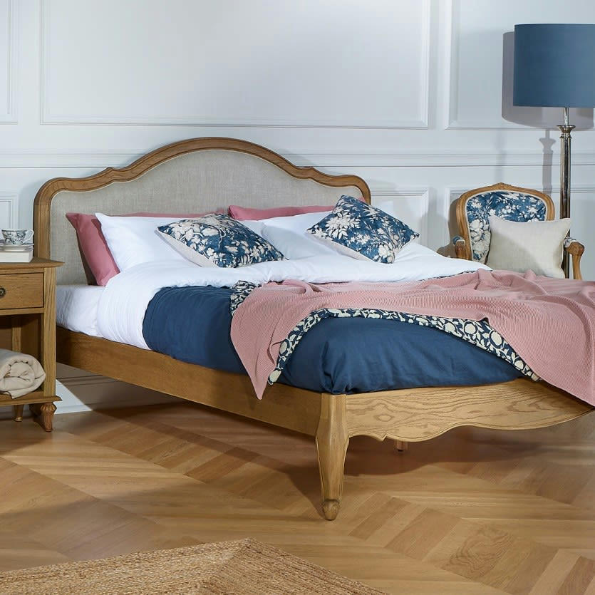 HENRY - Lit double 160x200 en chêne teinte naturelle