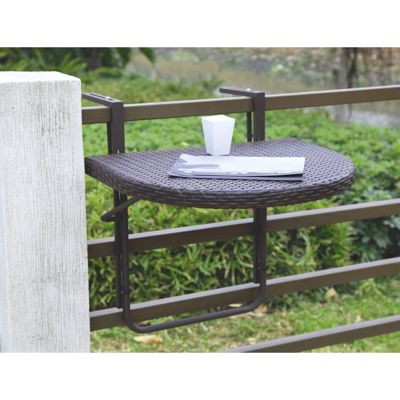 Balkonhängetisch »Agra«, mit Aluminium-Tischplatte, BxTxH: 60 x 50 x 43 cm