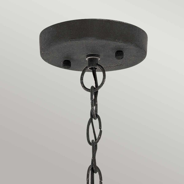 Lampa sufitowa zewnętrzna Riverwood postarzany cynk 1xE27x60W IP44 Kichler