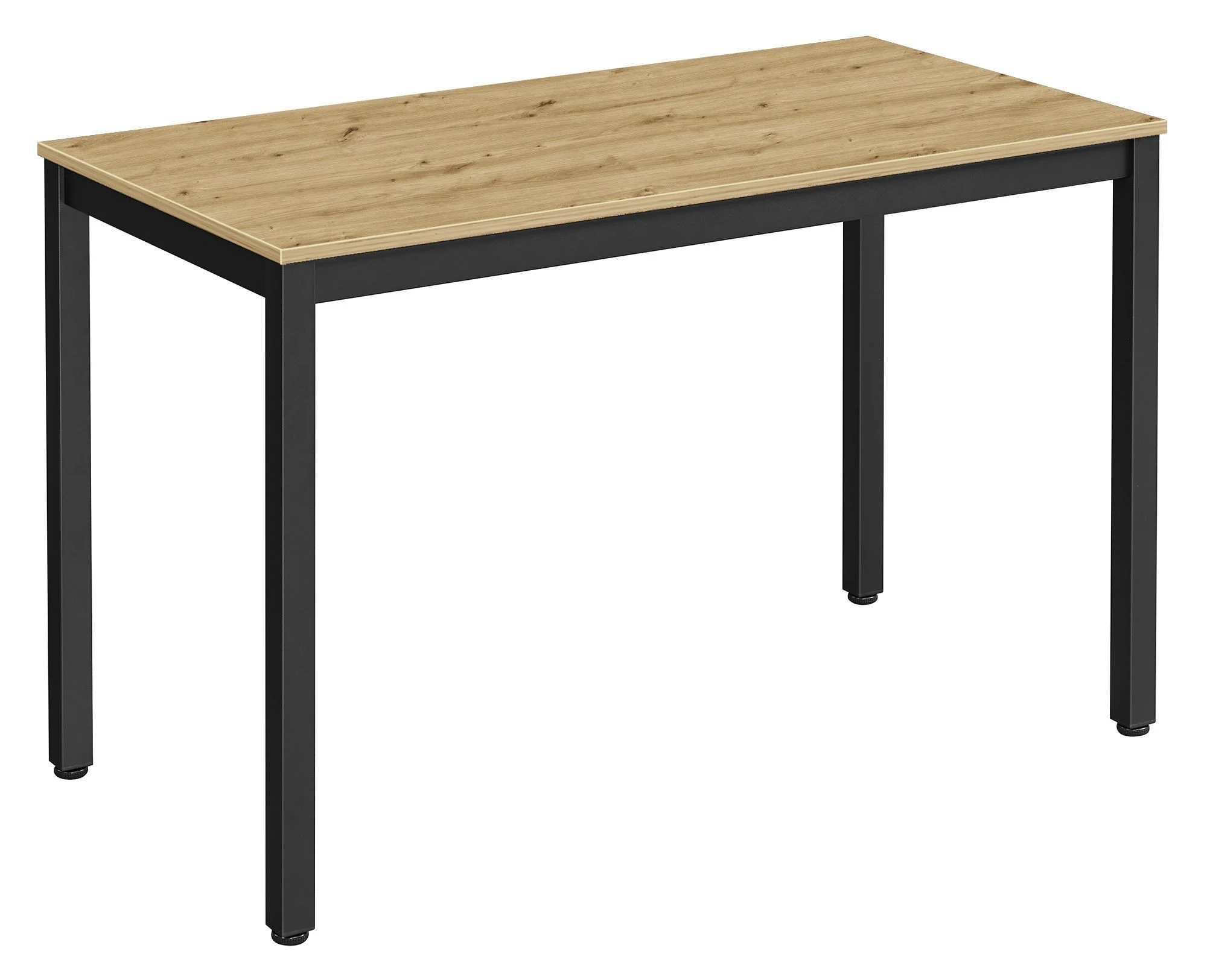 Stół 120x60 TESSA artisan czarne metalowe nogi nowoczesny do kuchni