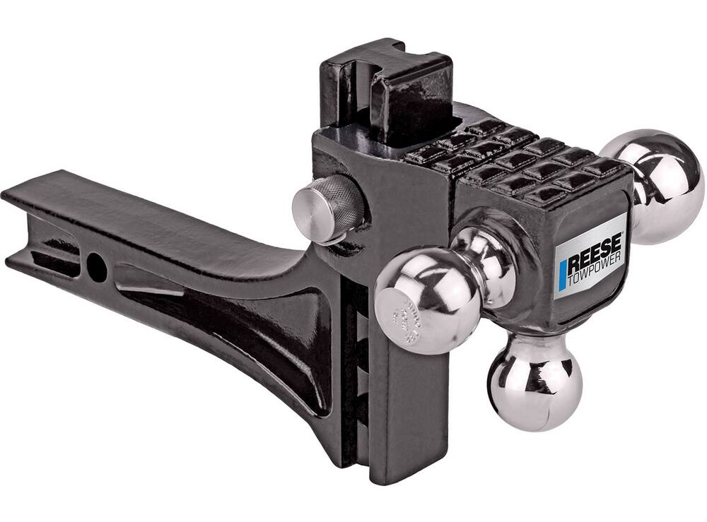 REESE Towpower Rotating, Adjustable Height Triple Ball Mount
