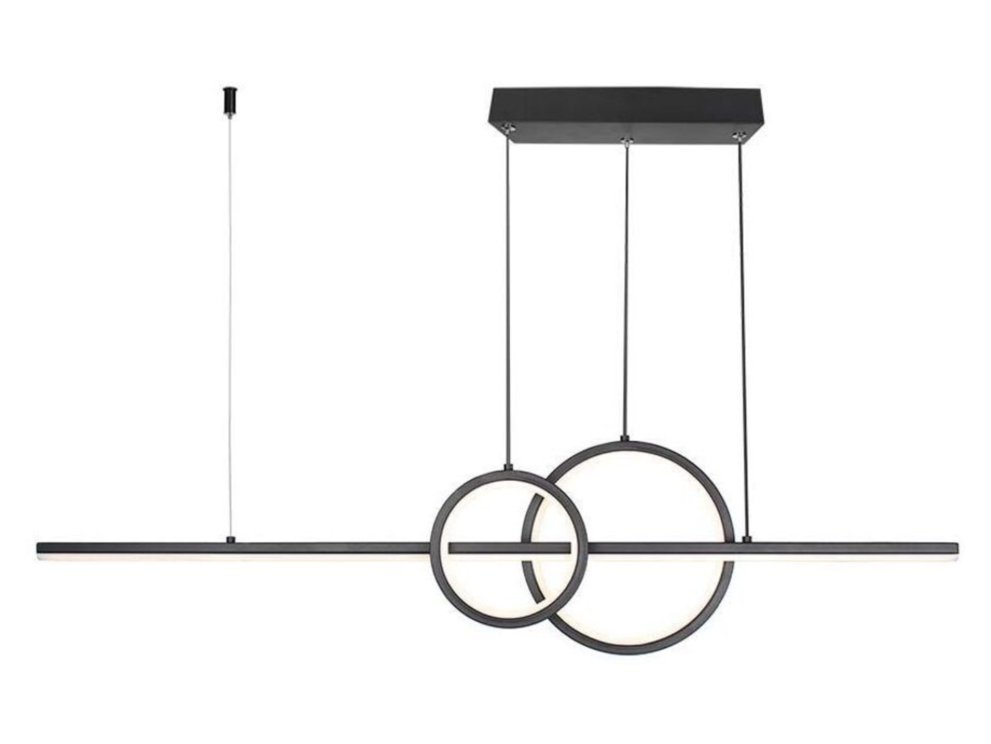 Lampa wiszącaVT-7767 LED 3-punktowa metalowa czarna