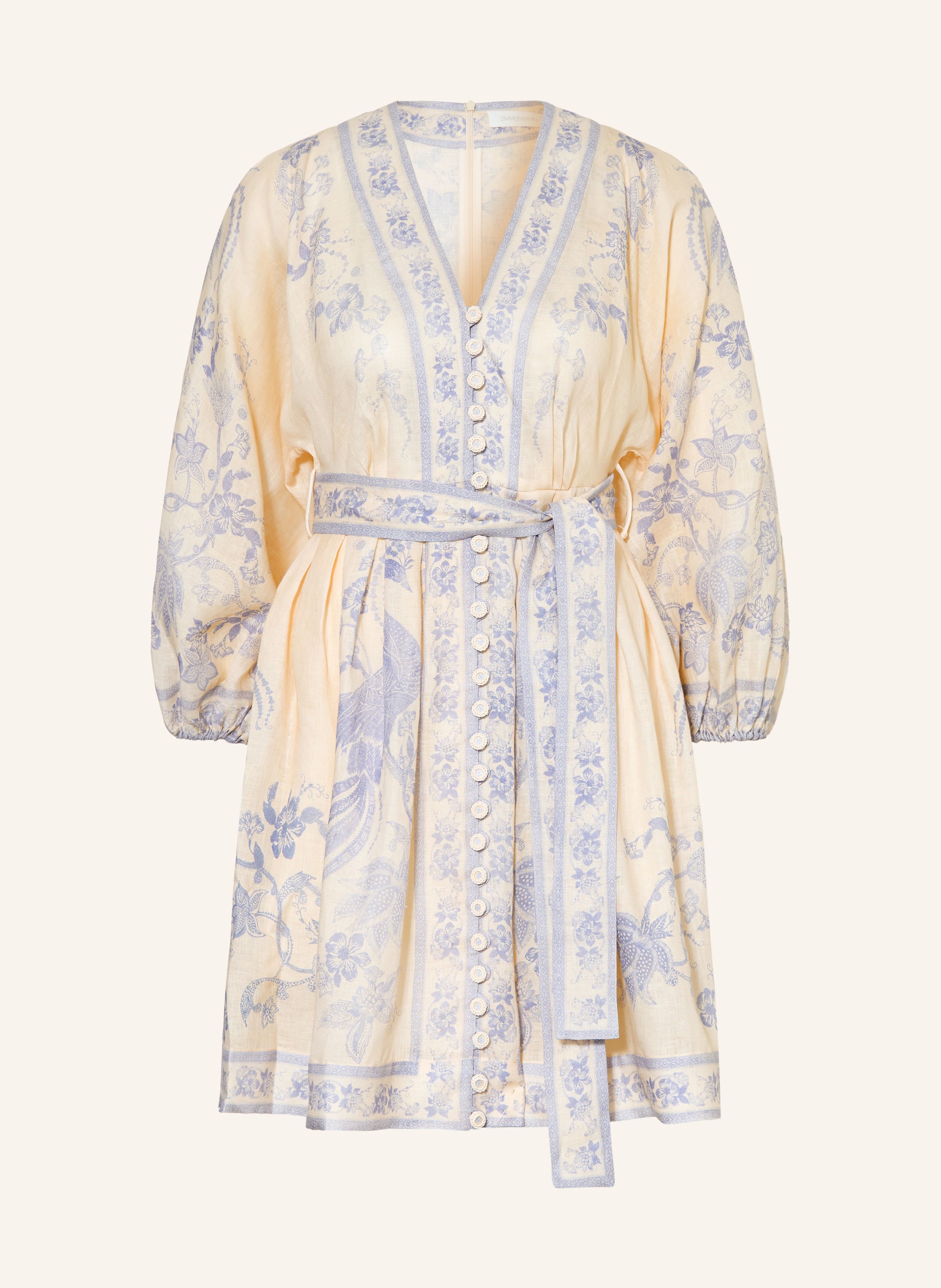 ZIMMERMANN Leinenkleid INDRA PLUNGE
