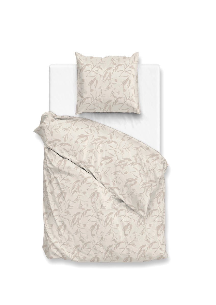 Zo Home Dekbedovertrek Katoen Satijn Fiori di - off white