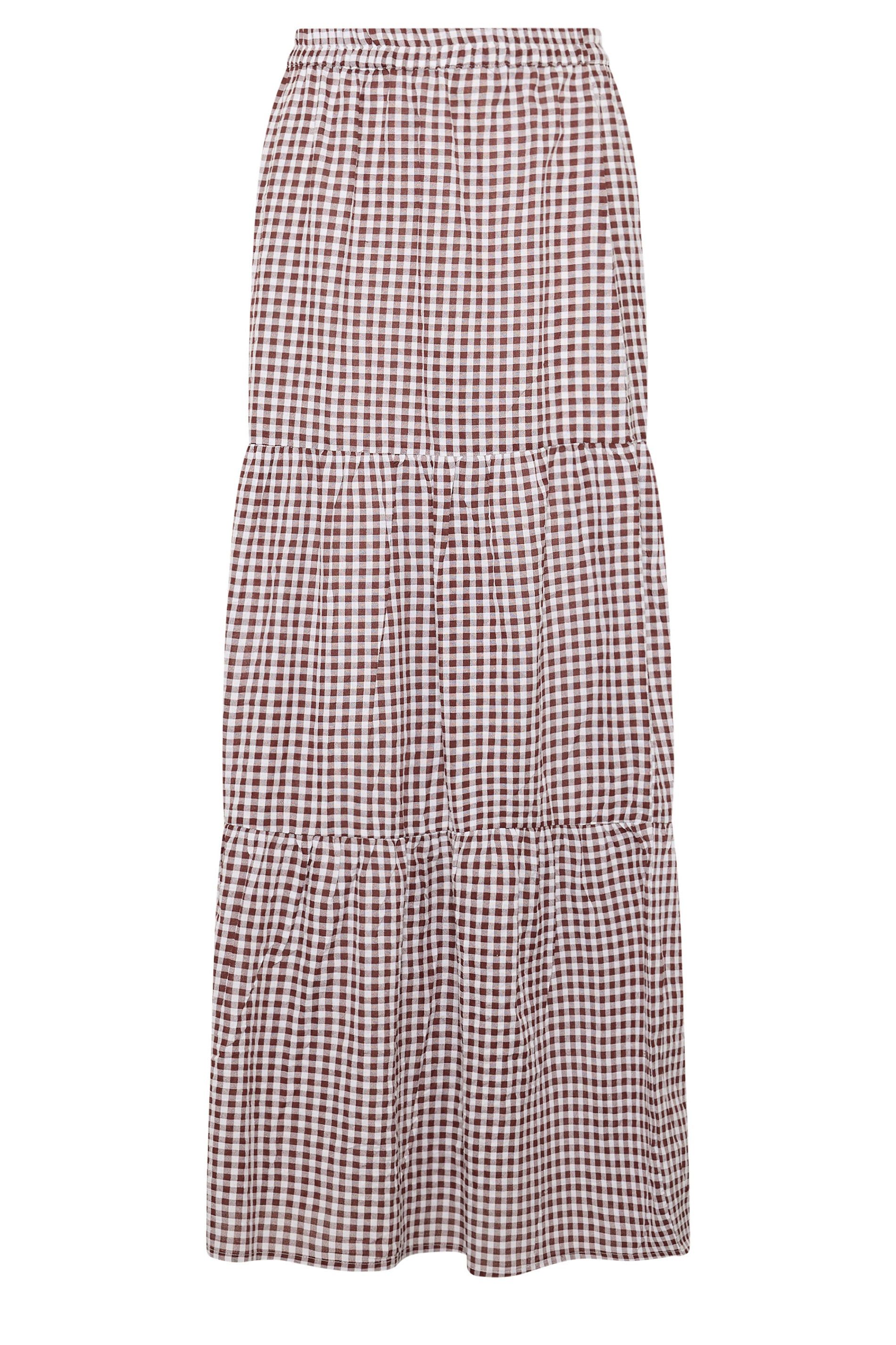 Long Tall Sally Tall Gingham Maxi Skirt