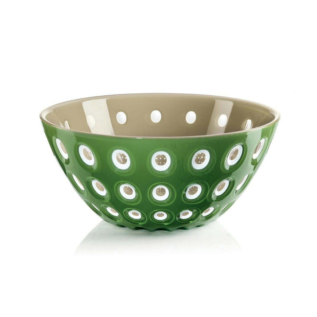 LE MURRINE - Saladier vert et beige 20 cm