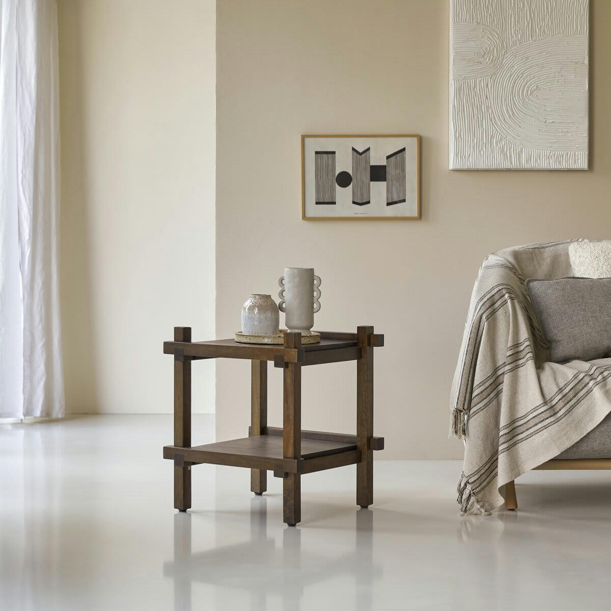 ARKO - Bout de canapé en manguier massif