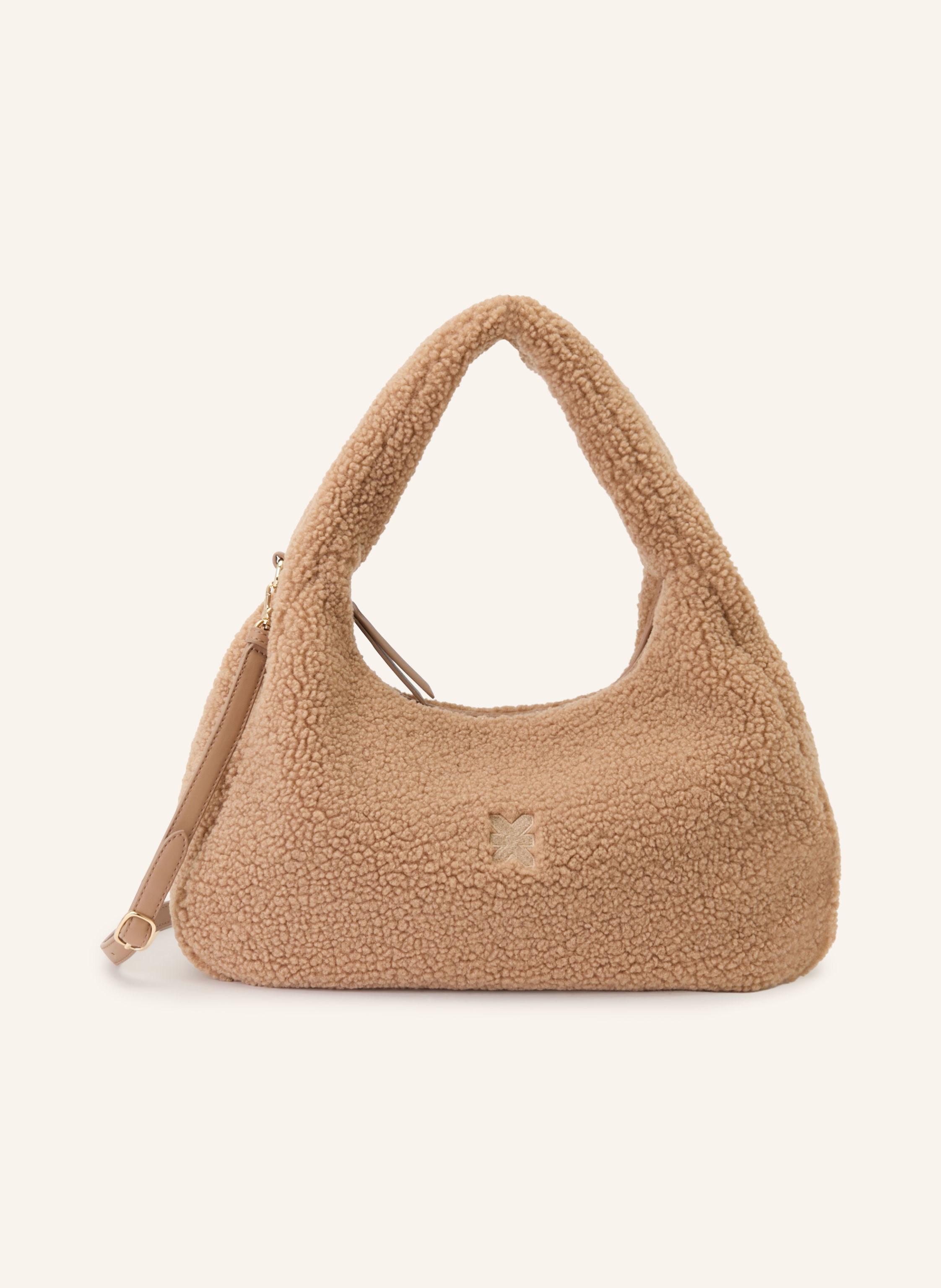 KARO KAUER Beuteltasche aus Teddyfell