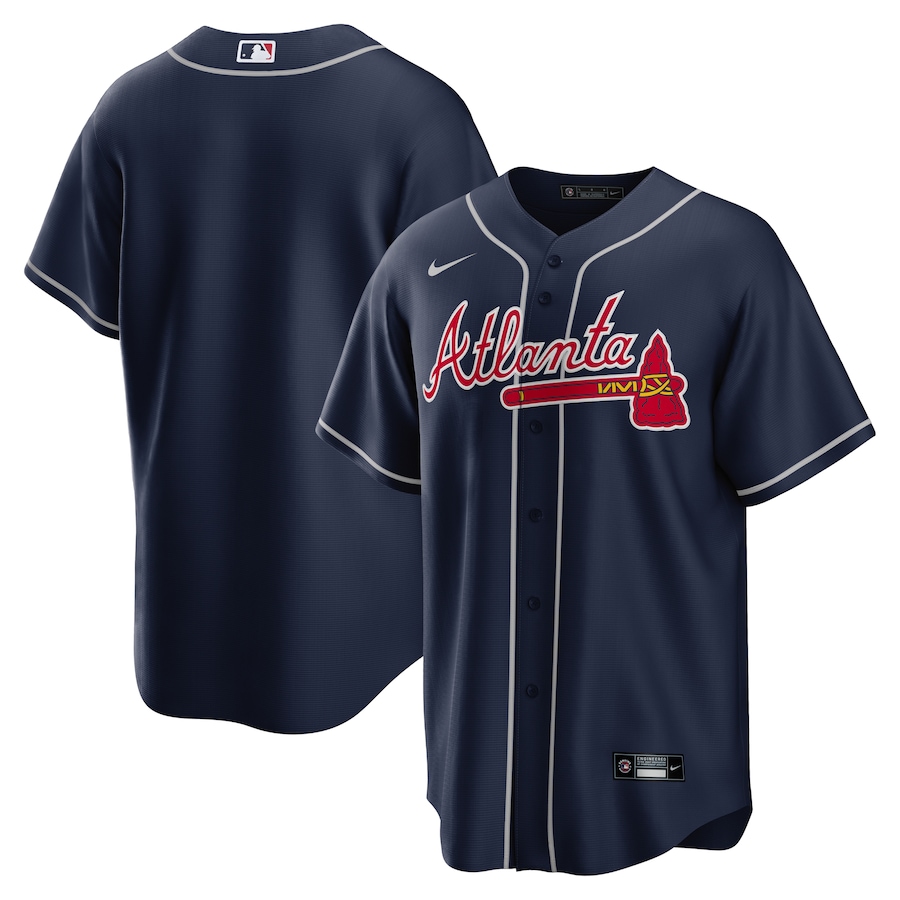 Atlanta Braves Nike Alternate Replica Team Jersey - Navy