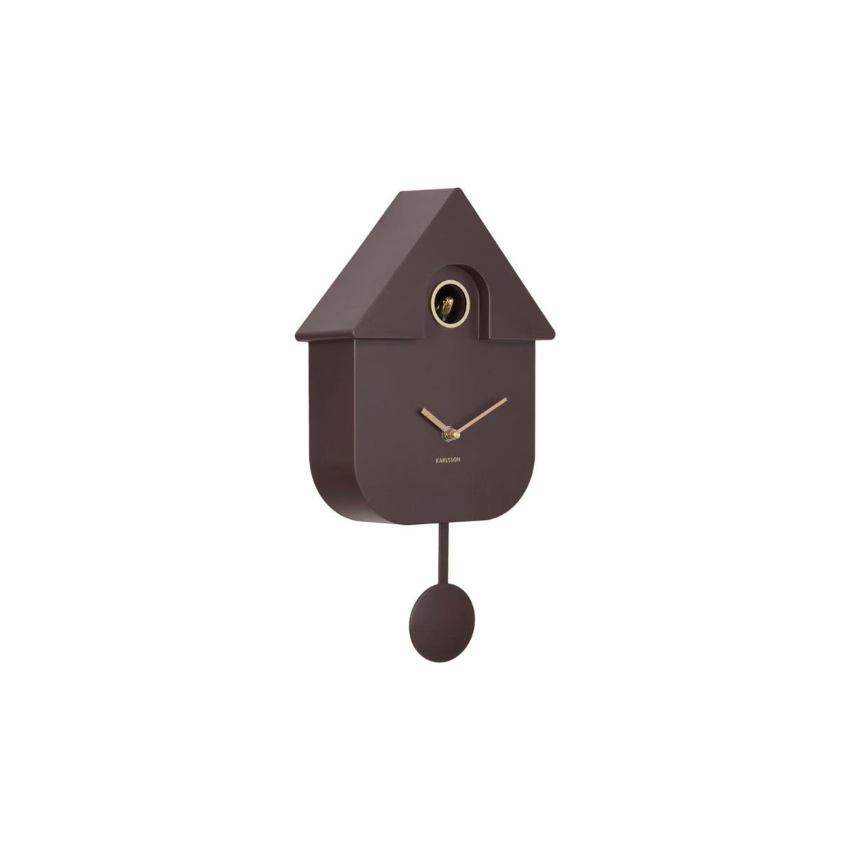 Karlsson wandklok Modern Cuckoo Oro - bruin - 21.5x8.5x41cm