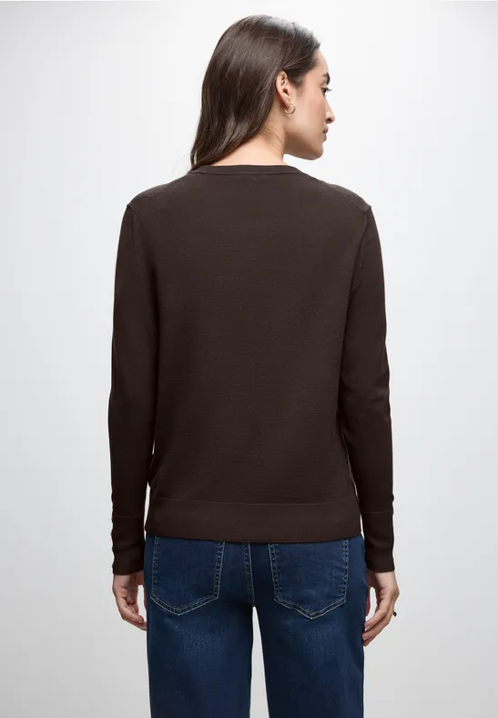 Pullover mit Knopfdetail