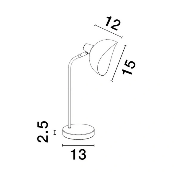 Tischleuchte »Geti «, LED, 14 W, Höhe: 2,5 cm, schwarz/goldfarben