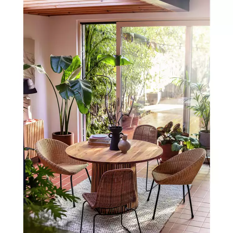 Habitat Jericho 4 Seater Dining Table - Natural