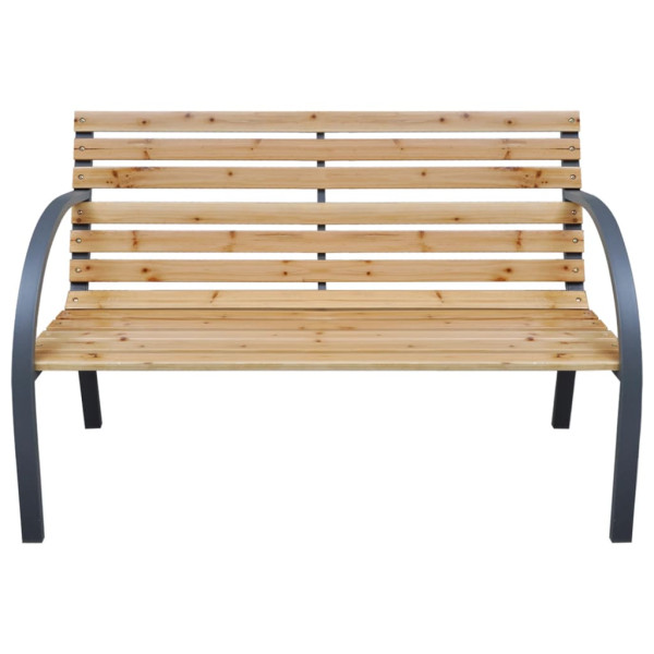 ławka ogrodowa Brąz 112 cm Drewno vidaXL