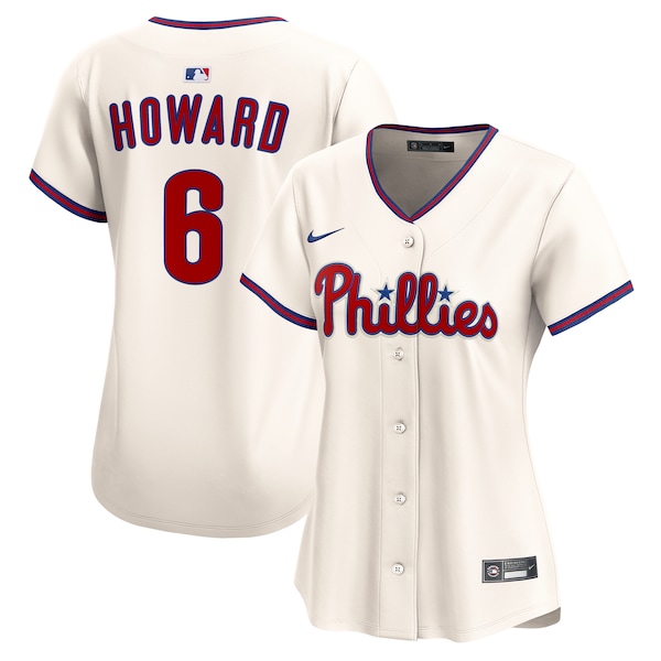 Ryan Howard Philadelphia Phillies Nike Women's Alternate 2 Limited Jersey – Cream/Light Blue/White