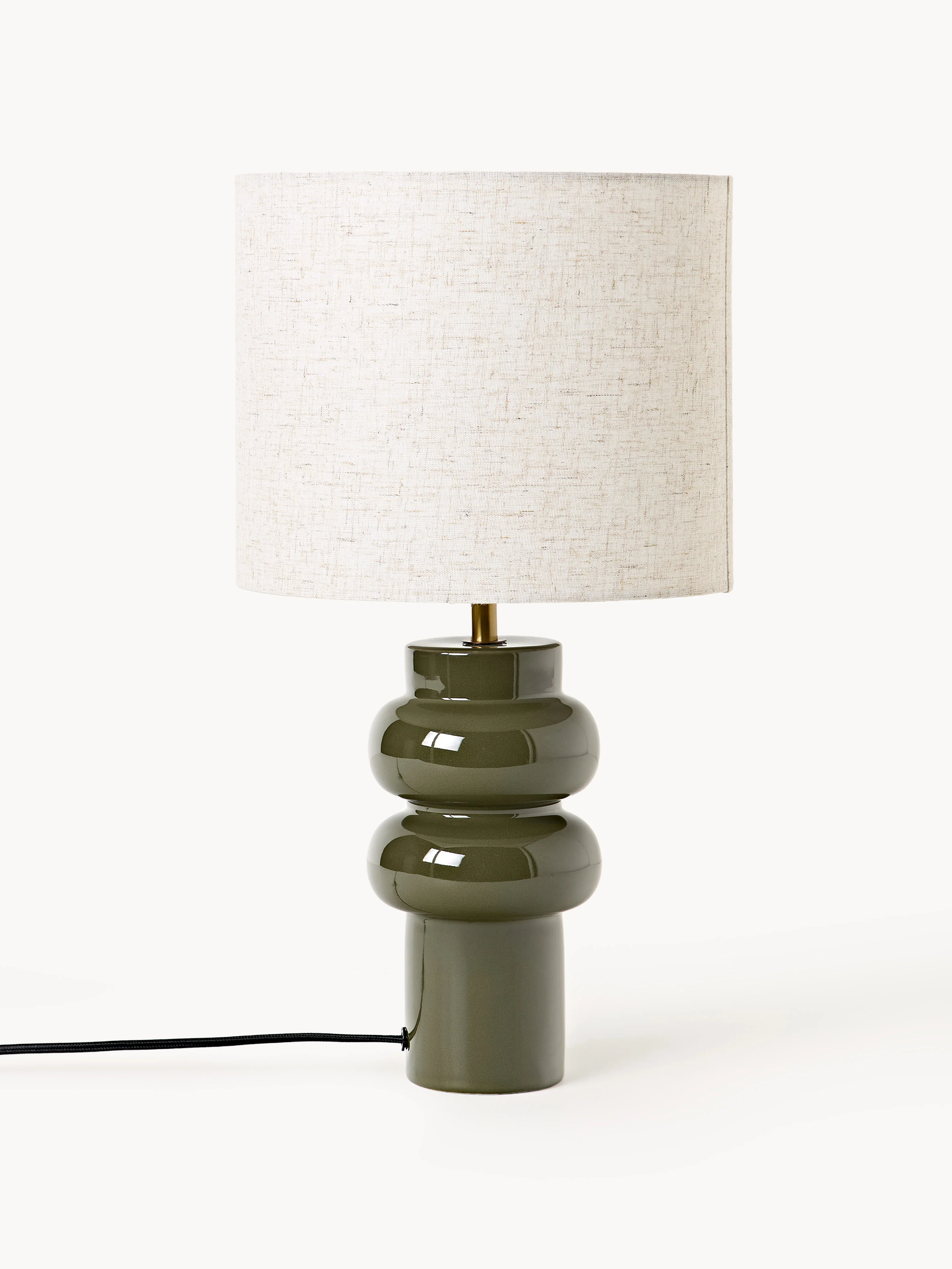 Große Tischlampe Christine aus Keramik