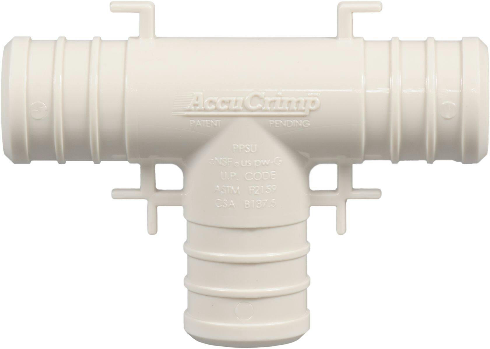Waterline Pex Poly Tee, 0.75-in