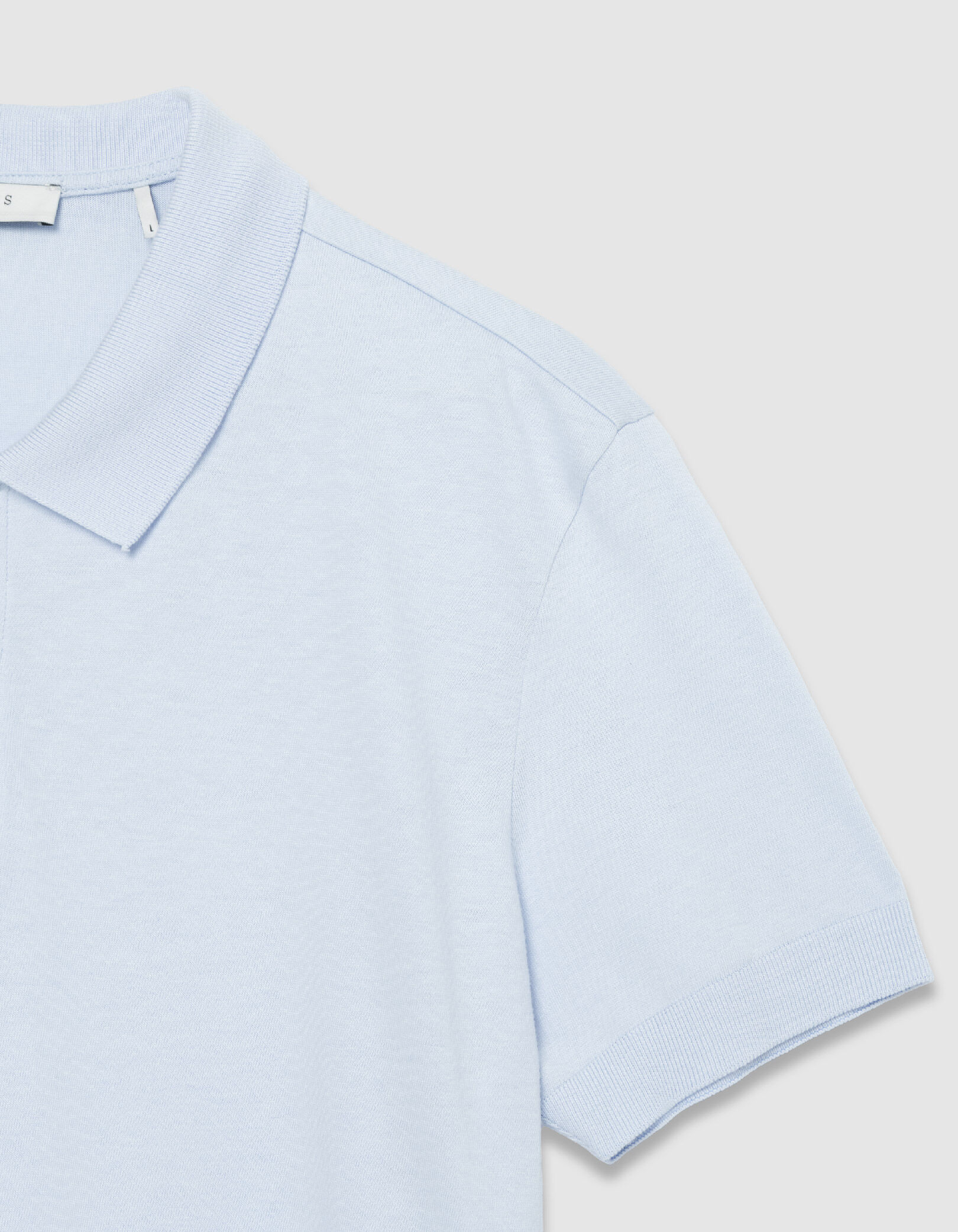Polo manches courtes ciel coton modal Homme