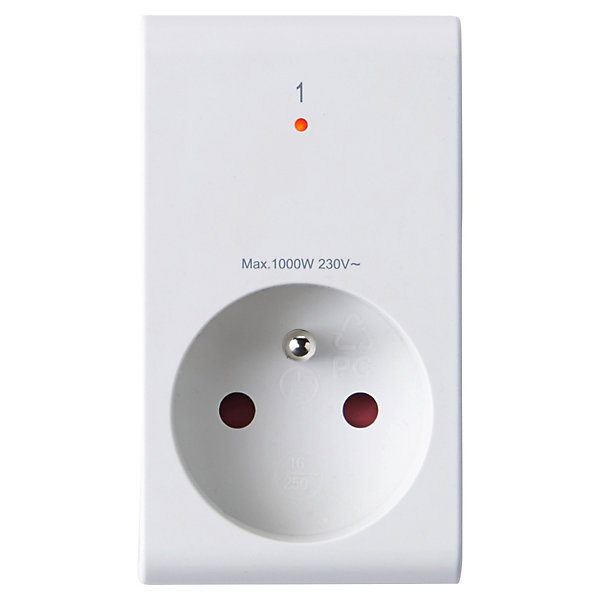 Pack 3 prises   1 télécommande d'éclairage intérieur 1kW