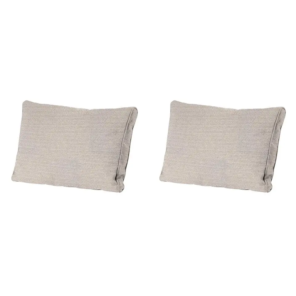 Madison - Rugkussen Richmond - Beige - 40x73x10cm - Set van 2